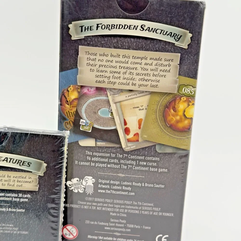 The 7th Continent Expansion The Forbidden Sanctuary  & Comfort Creatures - NEW